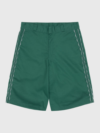 Welder's Stitch Loose Fit Work Shorts Work Green Silver