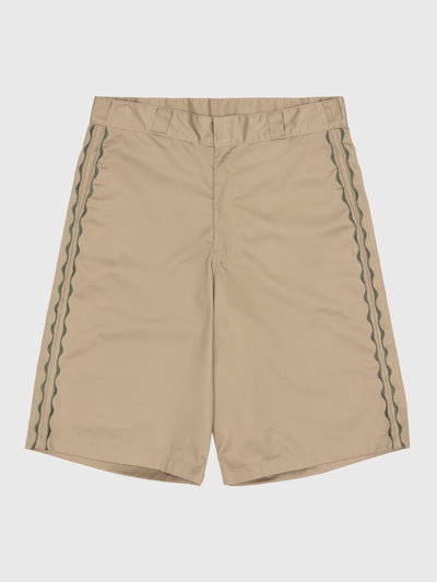 Welder's Stitch Loose Fit Work Shorts Tan Forest