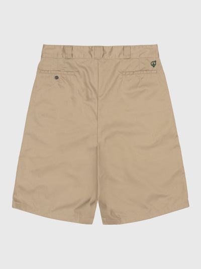 Welder's Stitch Loose Fit Work Shorts Tan Forest