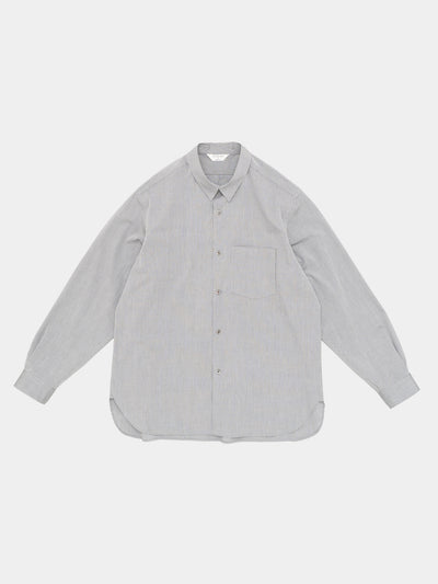 Regular Collar Shirt Grey Check