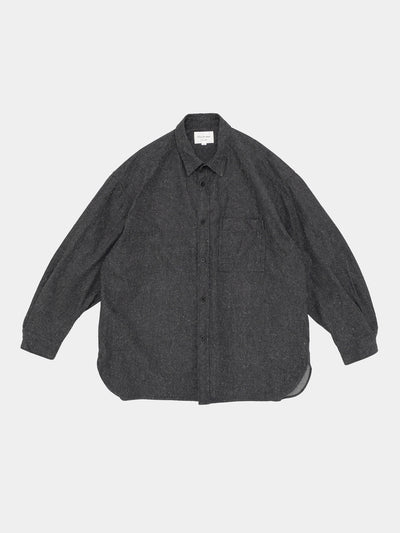 Silk Nep Overshirt Charcoal