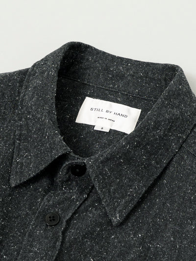 Silk Nep Overshirt Charcoal