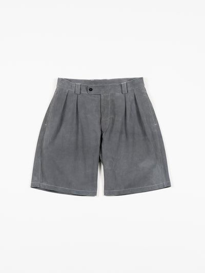 Sheep Suede Light Shorts Blue Gray