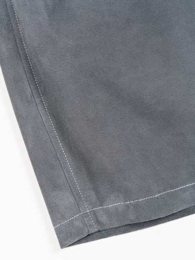 Sheep Suede Light Shorts Blue Gray