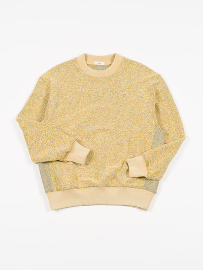 公式の店舗 Silk Cotton Jacquard Fleece Sweatshirt Yellow | Layers トップス