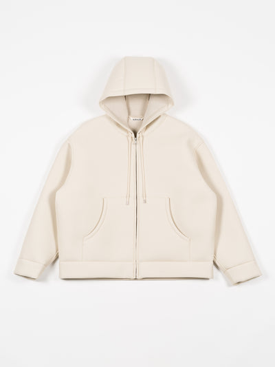 AURALEE BACK WOOL PULLOVER HOODIE ベージュ AURALEE Beige Double Cloth Heavy Pile Zip Hoodie Auralee