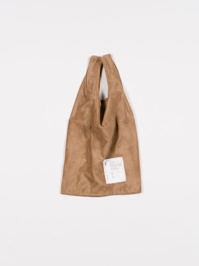 Suede Tote Bag Beige
