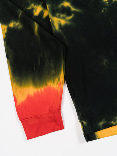 Tie Dye L/S Tee A Black Orange