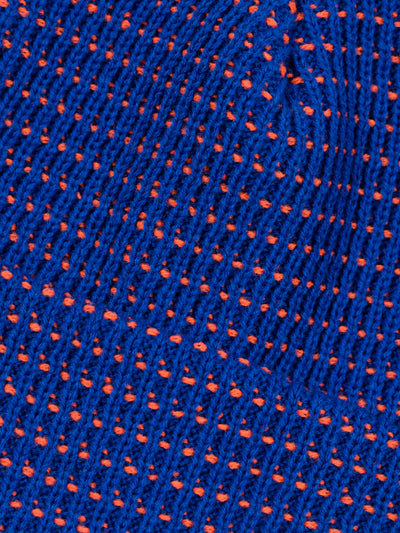 Waffle Beanie Blue Orange