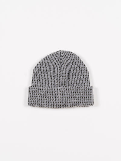 Waffle Beanie Grey Olive