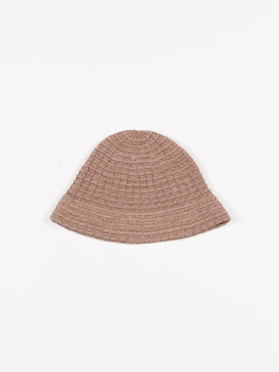 Waffle Tulip Hat Brown