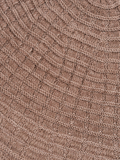 Waffle Tulip Hat Brown