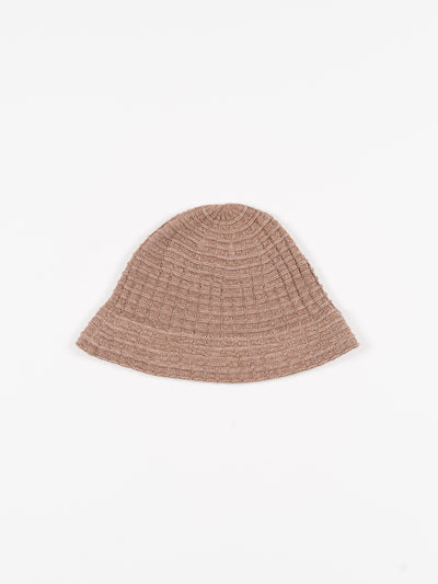 Waffle Tulip Hat Brown