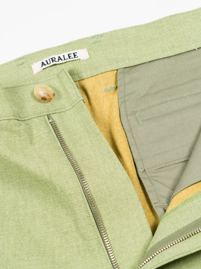 Washed Hard Twist Canvas Pants Green | Pants | Meridian