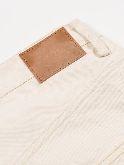 Wide Tapered Katsuragi Denim Ecru