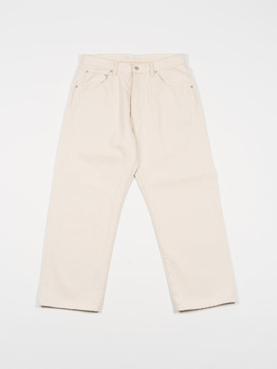 Wide Tapered Katsuragi Denim Ecru