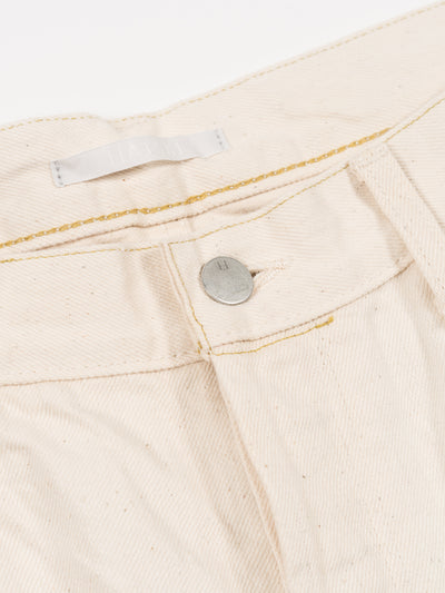 Wide Tapered Katsuragi Denim Ecru