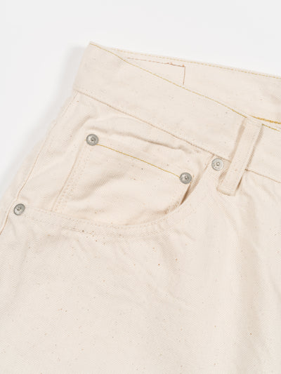 Wide Tapered Katsuragi Denim Ecru