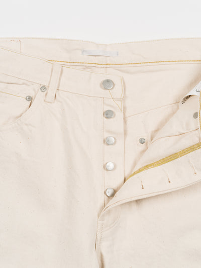 Wide Tapered Katsuragi Denim Ecru