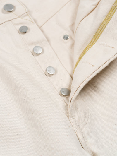 Wide Tapered Katsuragi Denim Ecru