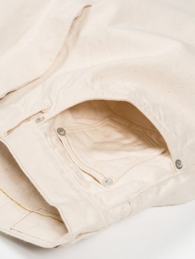 Wide Tapered Katsuragi Denim Ecru