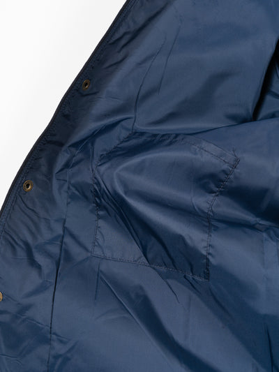 Wool Snap-Up Overshirt Navy