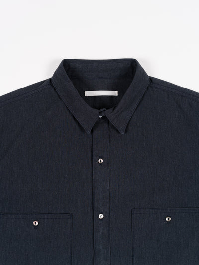Work S/S Shirt Top Charcoal