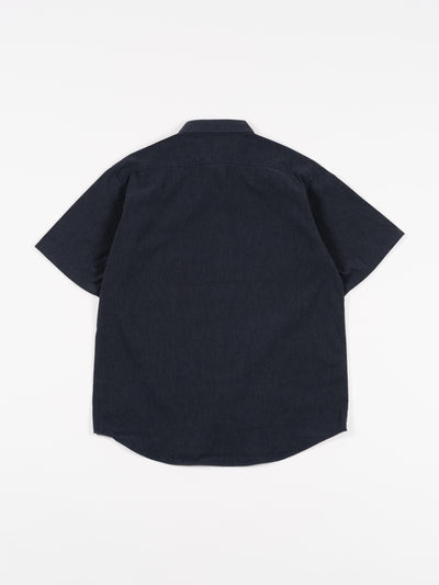 Work S/S Shirt Top Charcoal