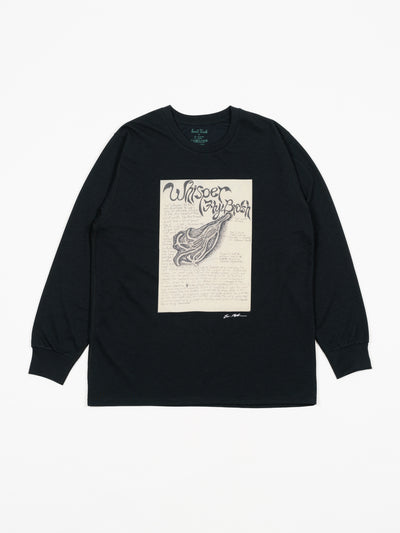 South2 West8 x Ben Miller LS Crew Neck Tee Whisper Fly Brush Black