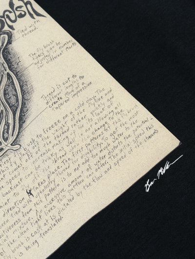 South2 West8 x Ben Miller LS Crew Neck Tee Whisper Fly Brush Black