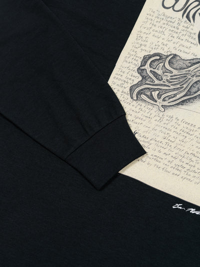 South2 West8 x Ben Miller LS Crew Neck Tee Whisper Fly Brush Black