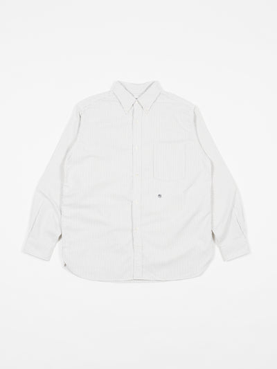 Button Down Stripe Wind Shirt Gray | Shirts | Meridian