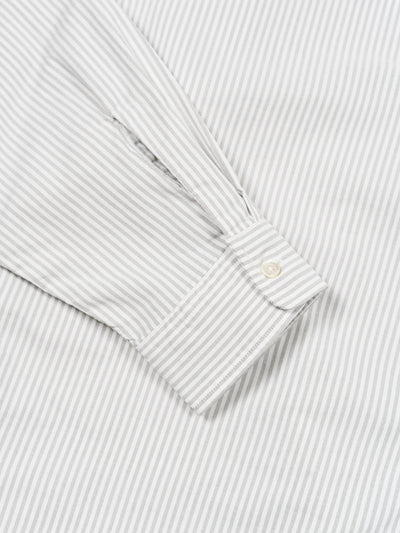 Button Down Stripe Wind Shirt Gray | Shirts | Meridian