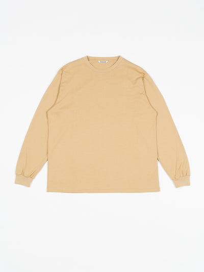 Luster Plaiting L/S Tee Beige | Shirts | Meridian