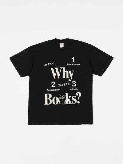 Why Books? Short Sleeve Black